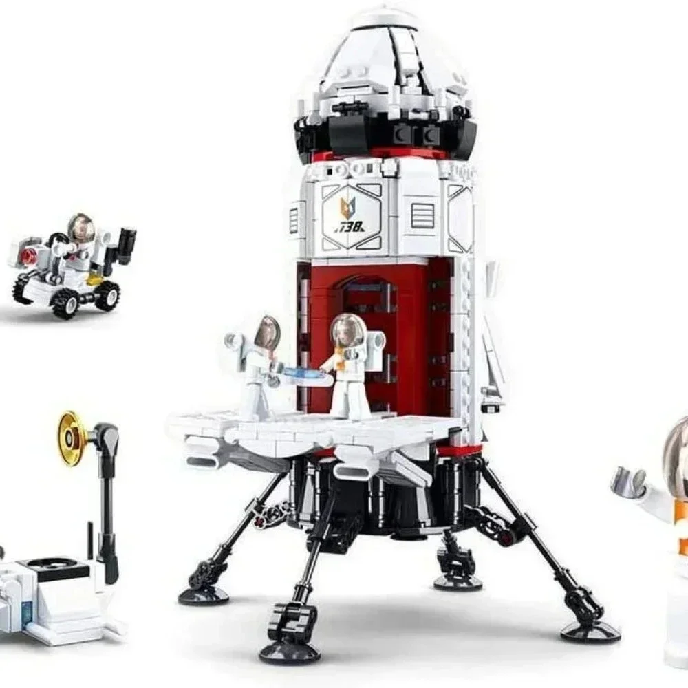 NEW Space Collection Rocket Base Building Kit 733pcs B0738